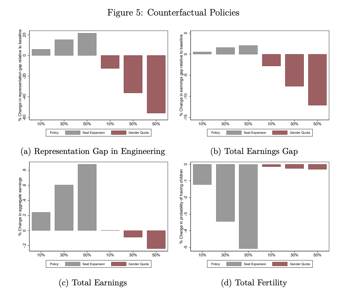 College Major Choice, Payoffs, and Gender Gaps